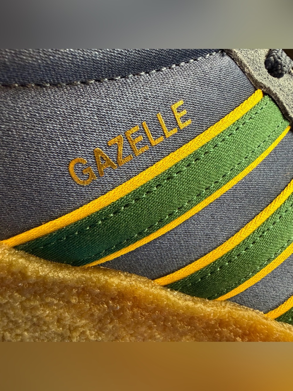 Clot x Adidas Gazelle Silk Night Marine / Collegiate Green US Men 12.5 Wmn 13.5 - Picture 8 of 16